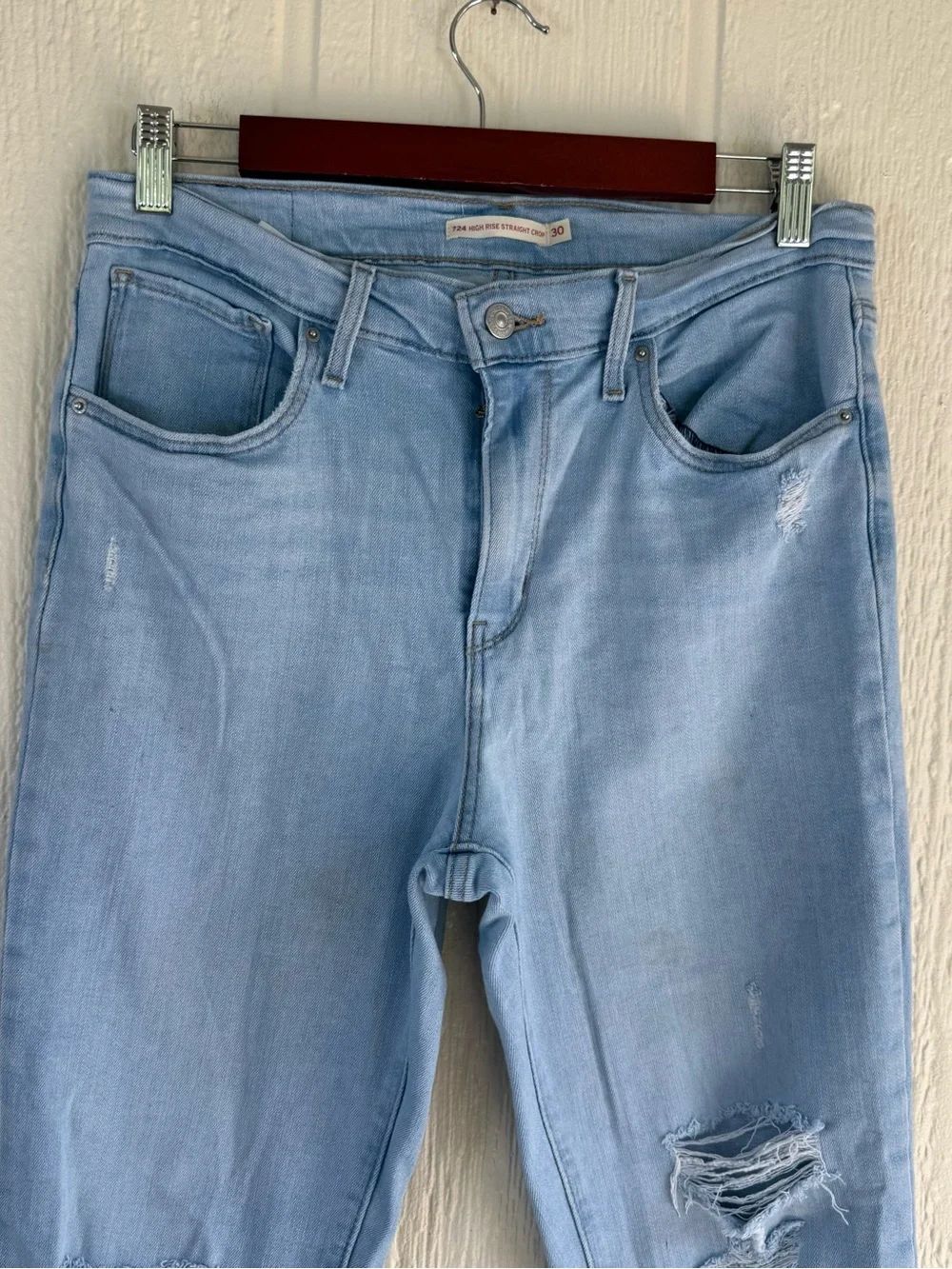 Levi's High Rise Straight crop - Picture 2 of 7